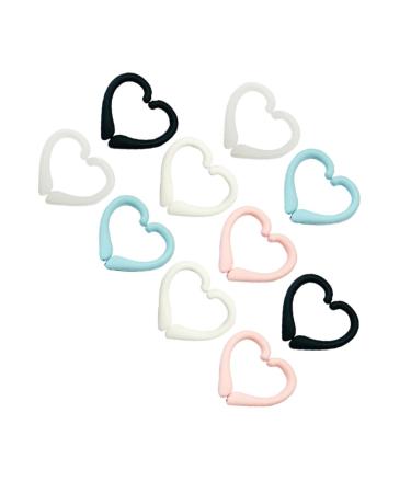 Healeved 10 Pairs Mask Clothes Rack Mask Ear Hooks Hooks For Hanging The Mask Silicone Cover Hanger 5X3CM