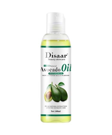 DISAAR Beauty Natural Softening Multi-Purpose Moisturizing Mineral Oil Relive Dry Skin 100ml/3.38fl.oz (Avocado Oil)