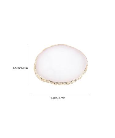 Resin Nail Art Palette with Gold Edge - Multifunctional Display Board for Color Mixing | Exquisite White Craftsmanship - Shop Internationally - Buy Online on GoSupps.com
