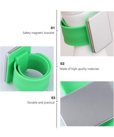 Beavorty snap Barber Wristband Hair Clip Bracelet Sewing Bobby Wristband Silicone Wrist Hair Clips Bracelet Wrist Mount Magnet pin Jewelry - Buy Online on GoSupps.com