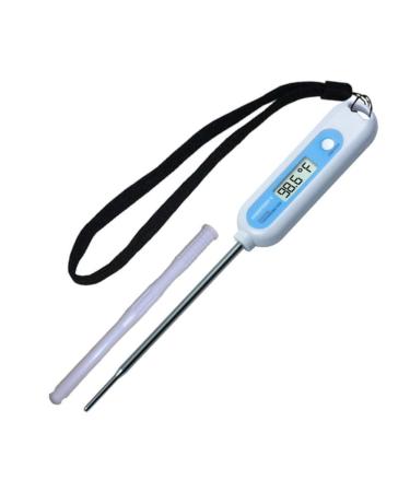 SHARPTEMP-V. Fast, Accurate Temperatures in 8 to10 Seconds. Beeps When Ready. 5-Inch Stainless-Steel Probe with Rounded Tip. Safe for All Farm Animals & Pets.