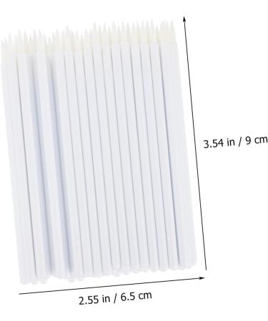 NOLITOY 100pcs Disposable Eyeliner Brush Liquid Eyeliner Lip Gloss Applicator Cosmetic Brush Mini Girl Suite 9x6.5cm White - Buy Online on GoSupps.com