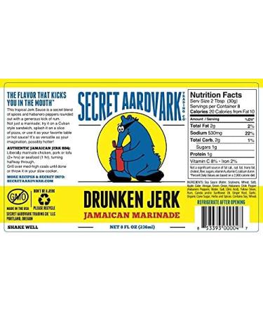 Secret Aardvark Hot Sauce Sampler Pack | Variety of Habanero, Drunken Jerk, Garlic Black Bean, Serrabanero | Non-GMO & Low Carb | 8 oz Bottles (4 Pack) - Buy Online on GoSupps.com