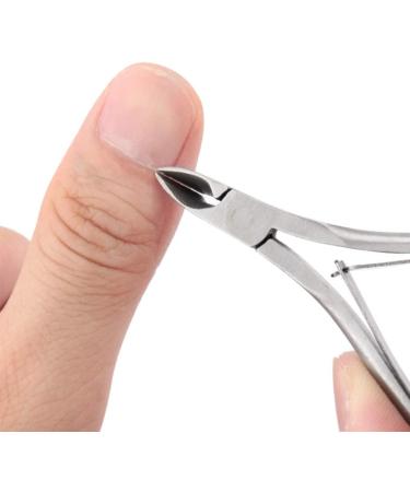 Cuticle Nipper and Pusher Dead Skin Remover Set Stainless Steel Cuticle Pusher Trimmer Clipper Nail Manicure Tool - Buy Online on GoSupps.com