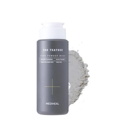 Mediheal Teatree Pore Powder Wash (1.76 oz) - Mild Pore Deep Cleanser with Gentle and Rich Salicylic Bubbles to Remove Blackhead