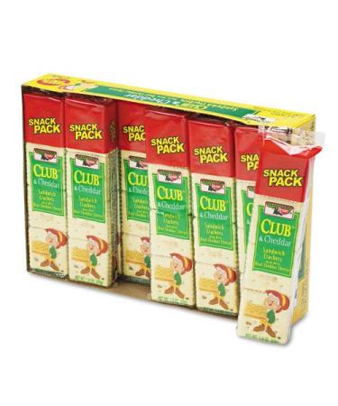 Keebler Sandwich Cracker Club & Cheddar Snack Pack 12 Packs/Box - Individually Packaged - 8 Crackers per Pack - Buy Online on GoSupps.com