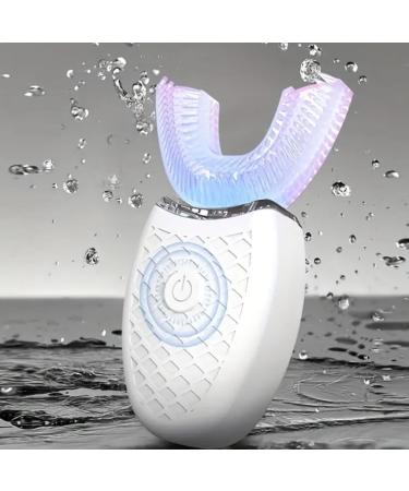 ZHENGE U-Shaped Ultrasonic Electric Toothbrush - 360 Mouth Cleaning LED Light IPX7 Waterproof 3 Cleaning Modes & Whitening - Buy Online on GoSupps.com