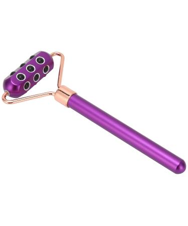 18 Germanium Stones Face Massage Roller - Portable Facial Care Tool for Home & Gifts | Purple - Buy Online on GoSupps.com