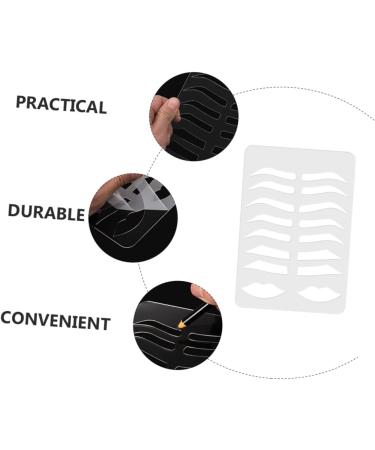 Didiseaon Eyebrow Stencil Plate Brow Template Lip Stencil Brow Practicing Tool Eyebrow Shape - Buy Online on GoSupps.com