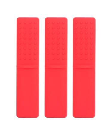 Baby bite ring baby bite ring invadable cookable silicone infant bite ring chicken stuff for toddlers autism 3st (red) toilet items