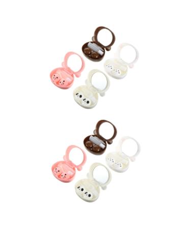 Healeved 8 STK contact lens container container travel set for contact lenses organizer eye lens container care container care bracket tweezers suite suitcase plastic