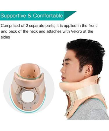 ADITAM Foam Cervical Collar Neck Traction Device Neck Brace Neck Brace Cervical Neck Traction Device Neck Stretcher for Traction Spine Neck and Relief Shoulder Pain S Double The Comfort - Buy Online on GoSupps.com