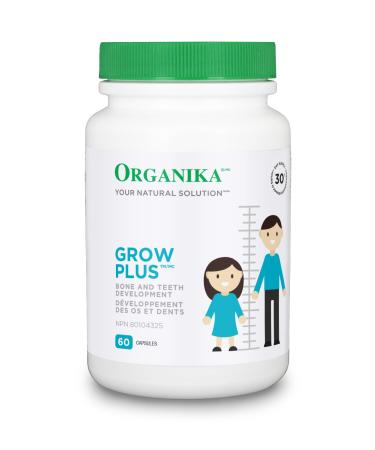 Organika Grow Plus - Aids in healthy bone development for children - 60vcaps