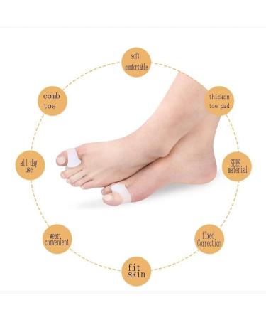 DEAVER Silicone Toe Separator Spacers - Pain Relief for Hammer Toe, Bunion, Plantar Fasciitis - Small Size - Buy Online on GoSupps.com