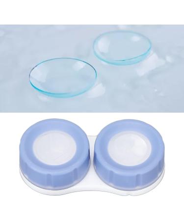 Pongnas Mini Portable Contact Lens Case - Purple Plastic Storage Container Set for Travel and Home Use - Buy Online on GoSupps.com