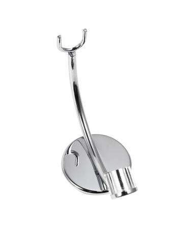 Hemoton 1pc Brush Holder Braiding Hair Supplies Safety Razor Brush Stand Special Shape Razor Holder Shaving Razor Stand Nursing Stainless Steel Razor Holder Man Zinc Alloy Care Shave