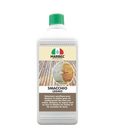 MARBEC SMACCHIO LEGNO 1LT SMACCHIO LEGNO is used to remove stains from the gray patina of aging wood. Removes stains and tannin halos.