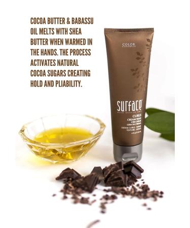 Surface Hair Curls Cream Wax - Define Add Shine & Texture to Curly Hair with Cocoa & Shea Butter - 4 Fl. Oz | International Shipping Available - Buy Online on GoSupps.com