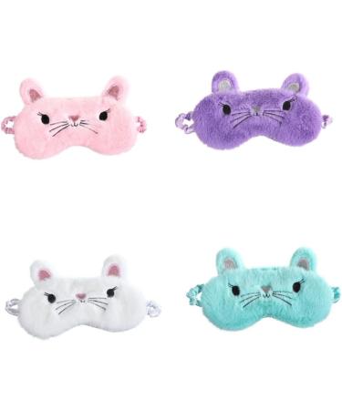 GLEAVI Travel Eye Mask - Comfortable & Breathable Eye Shade for Sleep & Travel | Fluffy Eye Cover & Cat Facial Mask - Perfect for Kids & Adults - Buy Online on GoSupps.com