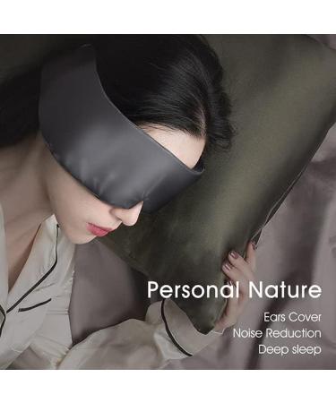 Moonslide Sleep Eye Mask - Black Full Cover, Elastic Belt Adjustment, Noise Reduction, Light-Weight - Buy Online on GoSupps.com