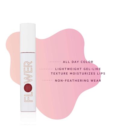 FLOWER BEAUTY Bitten Lip Stain | Long Lasting Water-based Lips Tint - Cruelty-Free | High Color Moisture Marker - (Tempt) Coy 1 Count - Buy Online on GoSupps.com