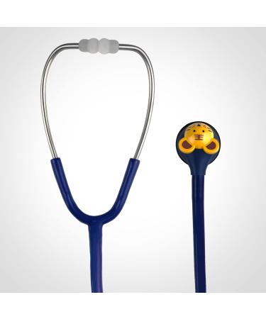 SCIAN Kids Real Working Stethoscope - 5 Interchangeable Cartoon Heads for Doctors, Nurses & Home Use - Professional Quality - Dark Blue - Buy Online on GoSupps.com