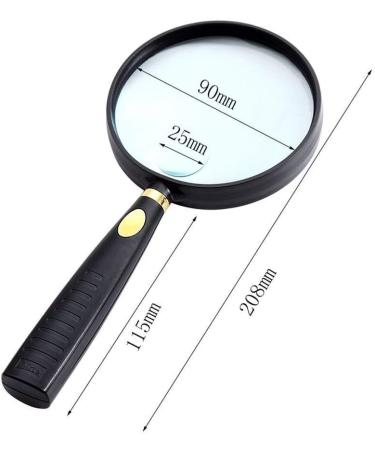 Hand Held Glass10x for Old Man High Definition Lens Reading Newspaper to See Phone Magnifier Made in China - Buy Online on GoSupps.com