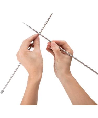 BCMRUN 22PCS Knitting Needle Set - Stainless Steel Straight Single Pointed Needles (2mm-8mm) with Accessories - 11 Pair Sweater Needles Set for Knitting Projects - Buy Online on GoSupps.com