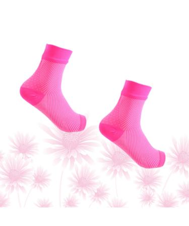 Buy 1 Pair Sports Ankle Protection Sleeves - Elastic Ankle Support Brace & Socks for Optimal Comfort - Perfect for Plantar Fasciitis - Pink L - Buy Online on GoSupps.com