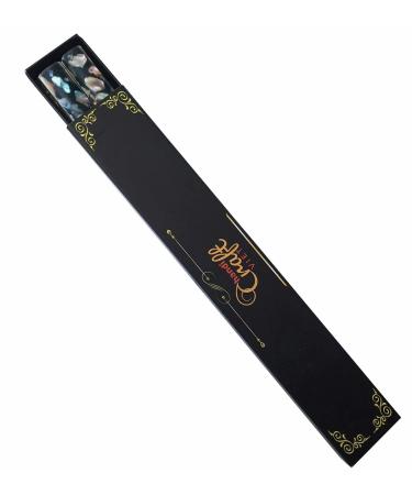 Handcrafted Mother of Pearl Inlay Wooden Hair Chopsticks - Vintage Style 3 - Buy Online on GoSupps.com
