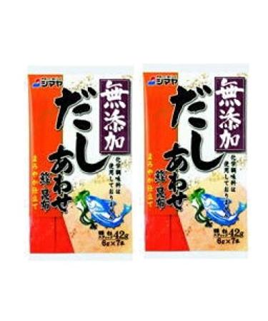 Shimaya Awase Dashi Powder (Bonito and Kelp Soup Stock) English instructions on the back 1.48 oz (2 Pack)