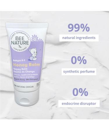 Bee Nature Organic Diaper Cream 50ml - Relieves Nappy Rash, Soothes and Regenerates - Allergen-Free Nappy Cream with Sterile Organic Medical Honey - Buy Online on GoSupps.com