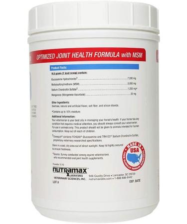Nutramax Cosequin Optimized MSM Joint Health Supplement for Horses - Glucosamine & Chondroitin Powder, 1400g - Buy Online on GoSupps.com