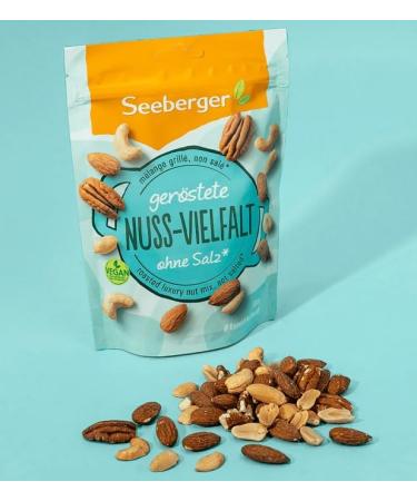 Seeberger Roasted Nut Mix - 5-Pack (150g Each) | Salt-Free Almonds Cashews Pecans & Peanuts for Snacking - International Shipping Available - Buy Online on GoSupps.com