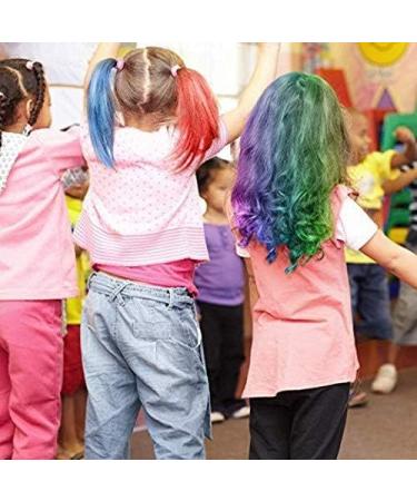 Fashion Girl Styling Temporary Hair Chalk Set - Chalk Your Hair | Dye Hair Color with Nail Polish Hair bands and Accessories (Style 1) - Buy Online on GoSupps.com