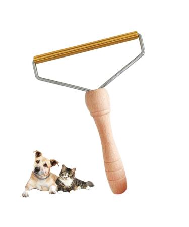 Amazeclick Pack of 1 Pet Hair Remover Wooden Dog Hair Remover Roller Resuable Lint Remover For Cats & Dogs Portable Fabric Shaver for Clothes Carpet & Rugs