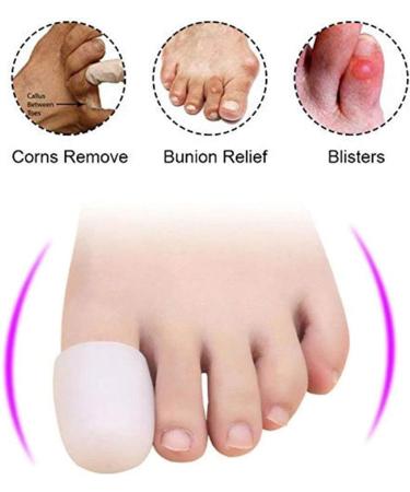 JIAHAO Silicone Gel Big Toe Cap Protector (1 Pair) - Foot Pain Relief & Toe Nail Protection - Prevent Friction Injuries, Bunions, Blisters, Corns & Calluses - Ingrown Toe Nails - Foot Care Solution - Buy Online on GoSupps.com