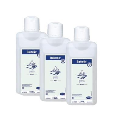 Baktolin pure washing lotion | Hand washing soap | 3 x 500 ml bottle