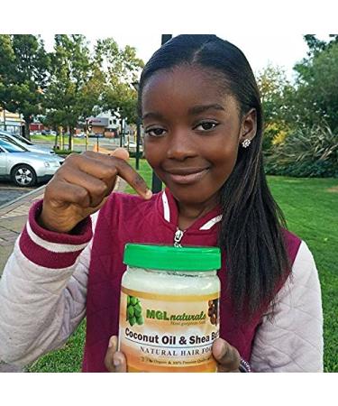 MGL Naturals Coconut Oil & Shea Butter Hair Food - Organic Hair Growth Treatment - Buy Online on GoSupps.com