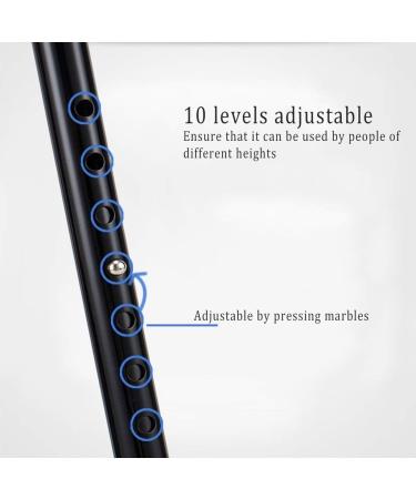 Canes Forearm Crutches Ergonomic Aluminum Alloy Crutches Lightweight and Easy to Carry Elbow Crutches Adjustable in 10 Steps Suitable for Various Heights Journey - Buy Online on GoSupps.com