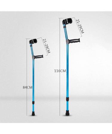 Crutch Portable Collapsible Arm Elbow Crutches Thickened Aluminum Disabled Armpit Rehabilitation Walker 2PCS (2PCS) () Bathing in Sunlight - Buy Online on GoSupps.com