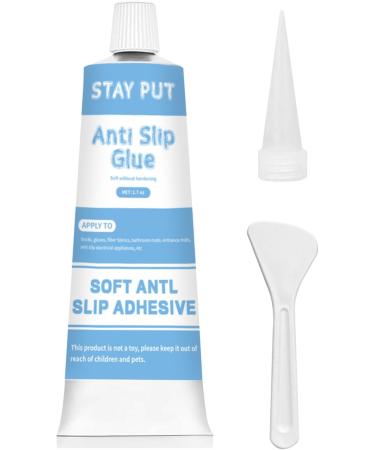 TBTFW Anti Slip Sock Fabric Fabric Paint for Non-Slip Socks Transparent Waterproof Dimensional Fabric Paint Suitable for Socks - White - 1.7 Oz