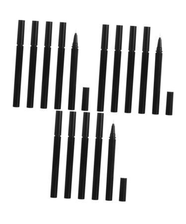 Beaupretty Beaupretty Set of 3 Refillable Eyeliner Pen Tubes 1ml Brush Ends Liquid Eyeliner Container for Uniform Application 3pcs x 3