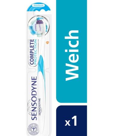 Sensodyne Complete Protection Soft Toothbrush for Sensitive Teeth 1 Piece | Best Care for Pain-Sensitive Teeth - Buy Online on GoSupps.com