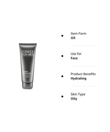 Clinique For Men Oil-Free Moisturizer - Hydrating Face Cream for Oily Skin - Buy Online on GoSupps.com