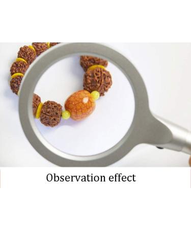 Handheld Reading Magnifier with 12 High-Brightness LED Beads Portable Dual-Speed Illumination High-Definition Lightweight Silver for a Variety of Uses Made in China - Buy Online on GoSupps.com