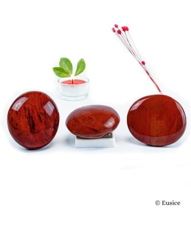 Eusice Red Jaspis Natural Healing Stone | 100g Handcrafted & Ethical | Boost Vitality & Sensuality for Wellness Meditation & Yoga - Buy Online on GoSupps.com
