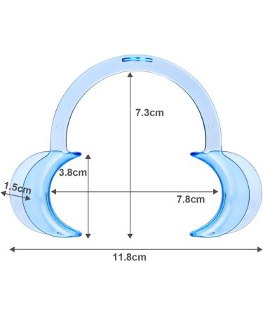 Vicloon 10 Pcs Dental Mouth Opener C-Shape Cheek Retractors - Blue | For Open Mouth Game, Dentistry, Teeth Whitening | Adults and Kids - Buy Online on GoSupps.com