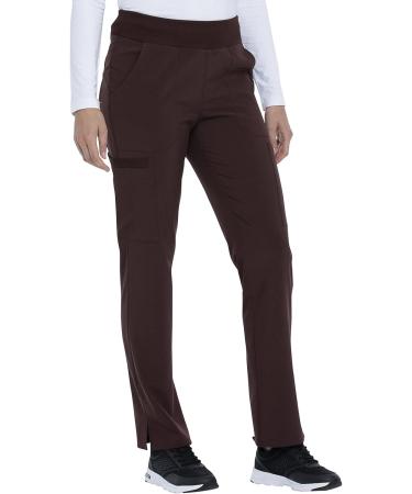 Dickies EDS Essentials Women Scrubs Pant DK005 - 4X-Large Plus Espresso | Natural Rise Tapered Leg Pull-On - Buy Online on GoSupps.com