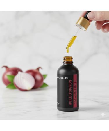 Natureluxy Onion Oil 100mL with Pipette Natureluxy | Hair Growth & Strengthening | Scalp & Skin Care - Buy Online on GoSupps.com